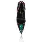 Nephthys pump in ruby zoiste leather with diamond embellishment, back view