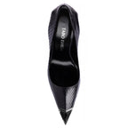 Nephthys pump in black python, side profile