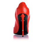Nephthys pump in red python, back view