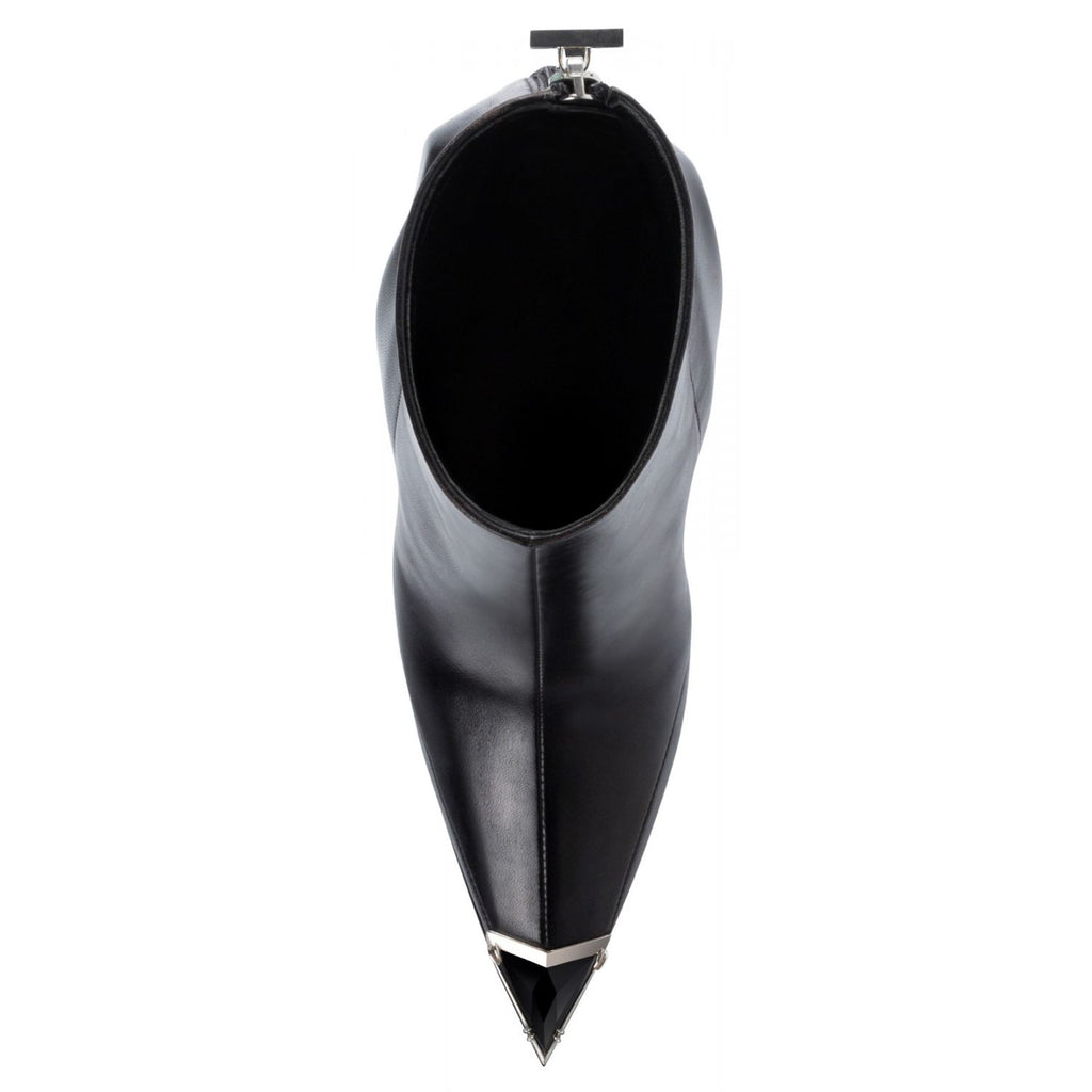 Izanami pump in black nappa leather, top view