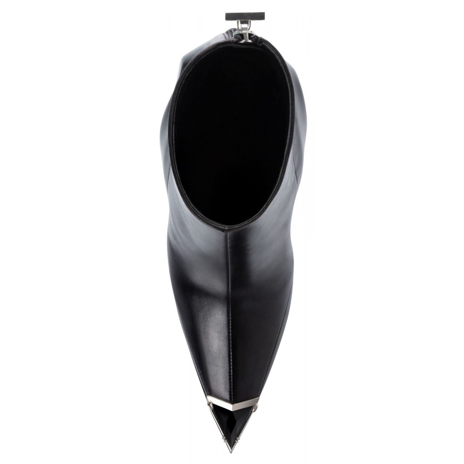 Izanami pump in black nappa leather, top view